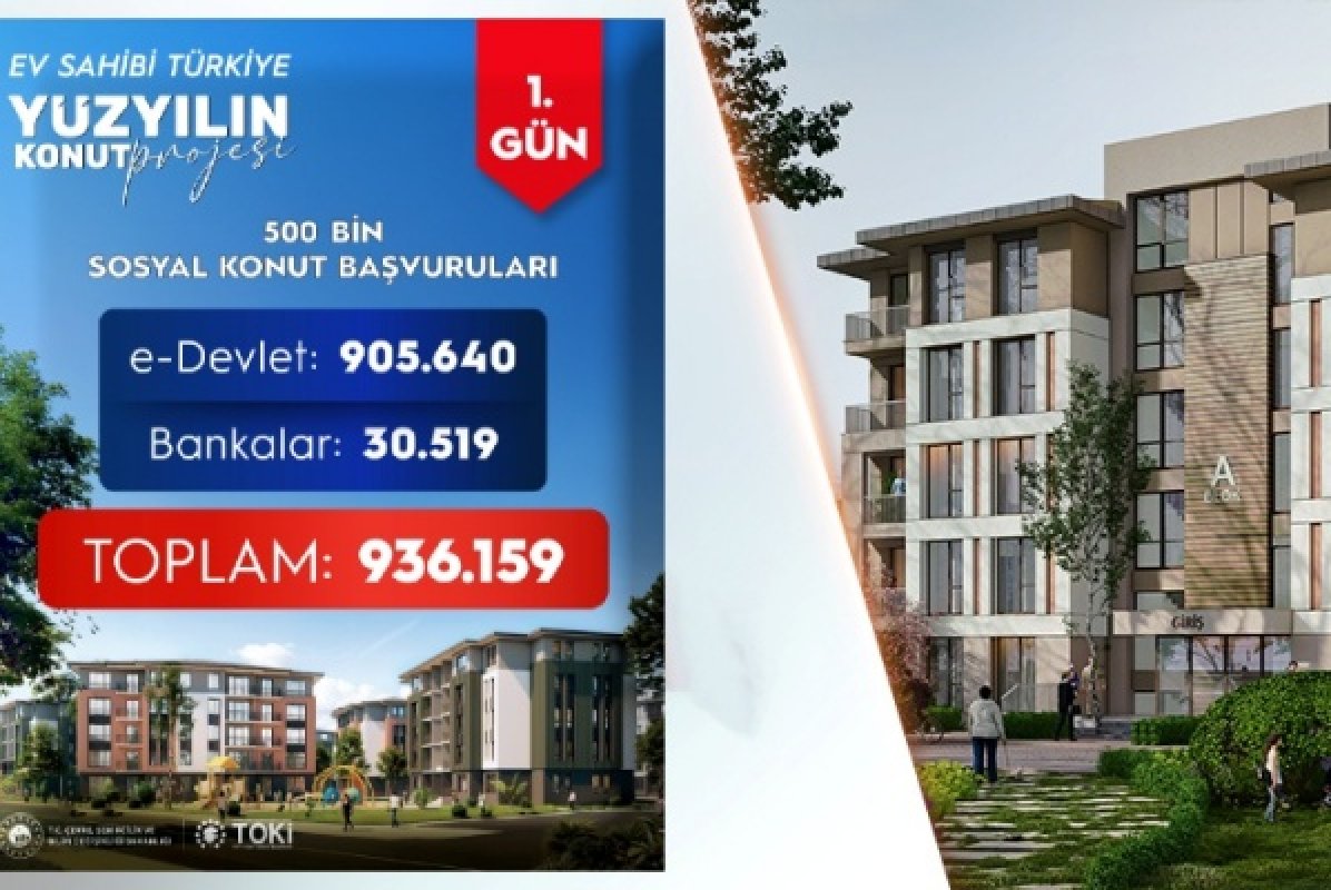 EV SAHİBİ OLMAK İSTEYENLERDEN REKOR BAŞVURU